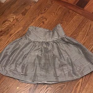 Black gingham skirt